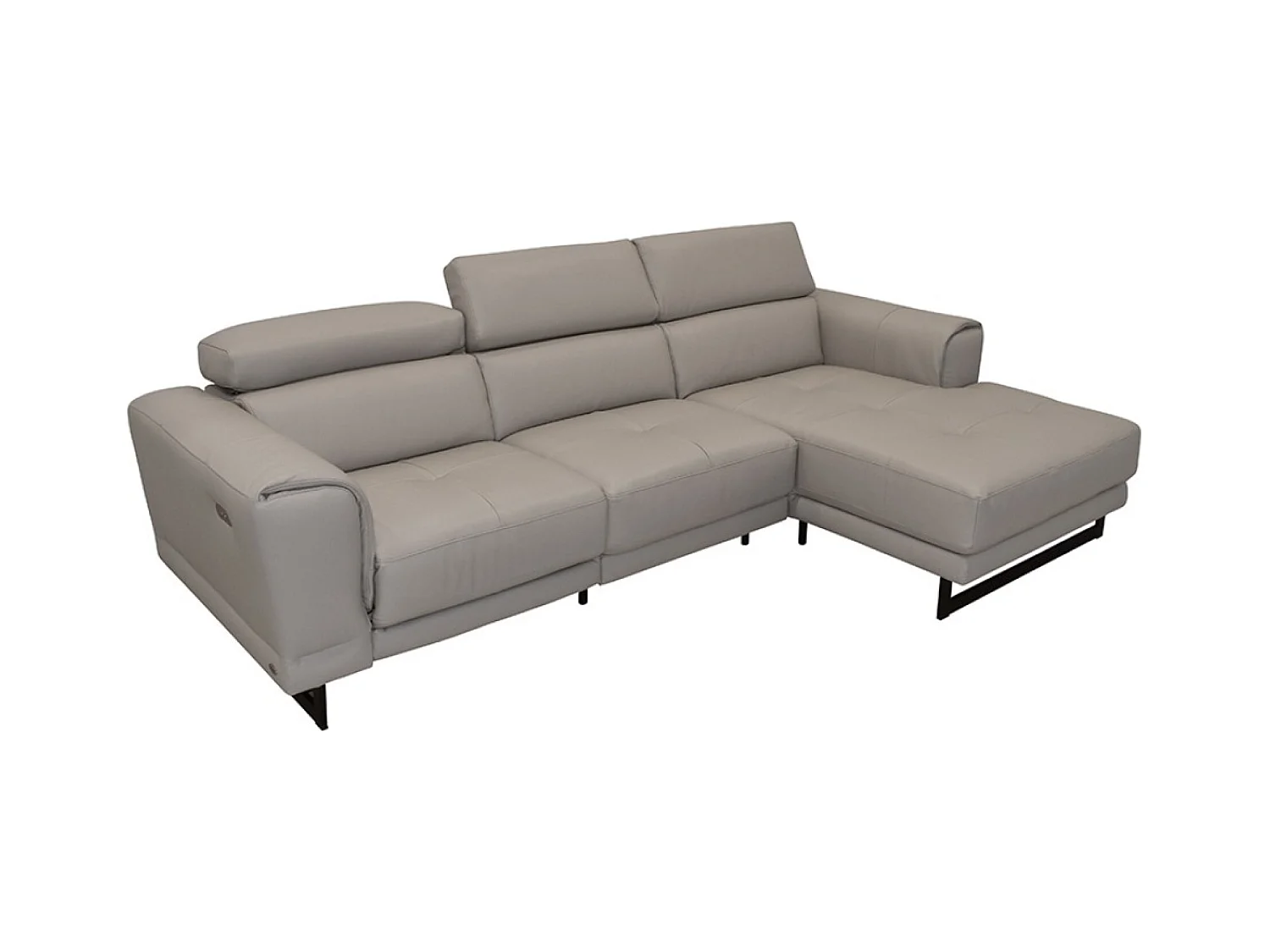 Ecksofa San Remo R (Leder)/Stoffbezug/