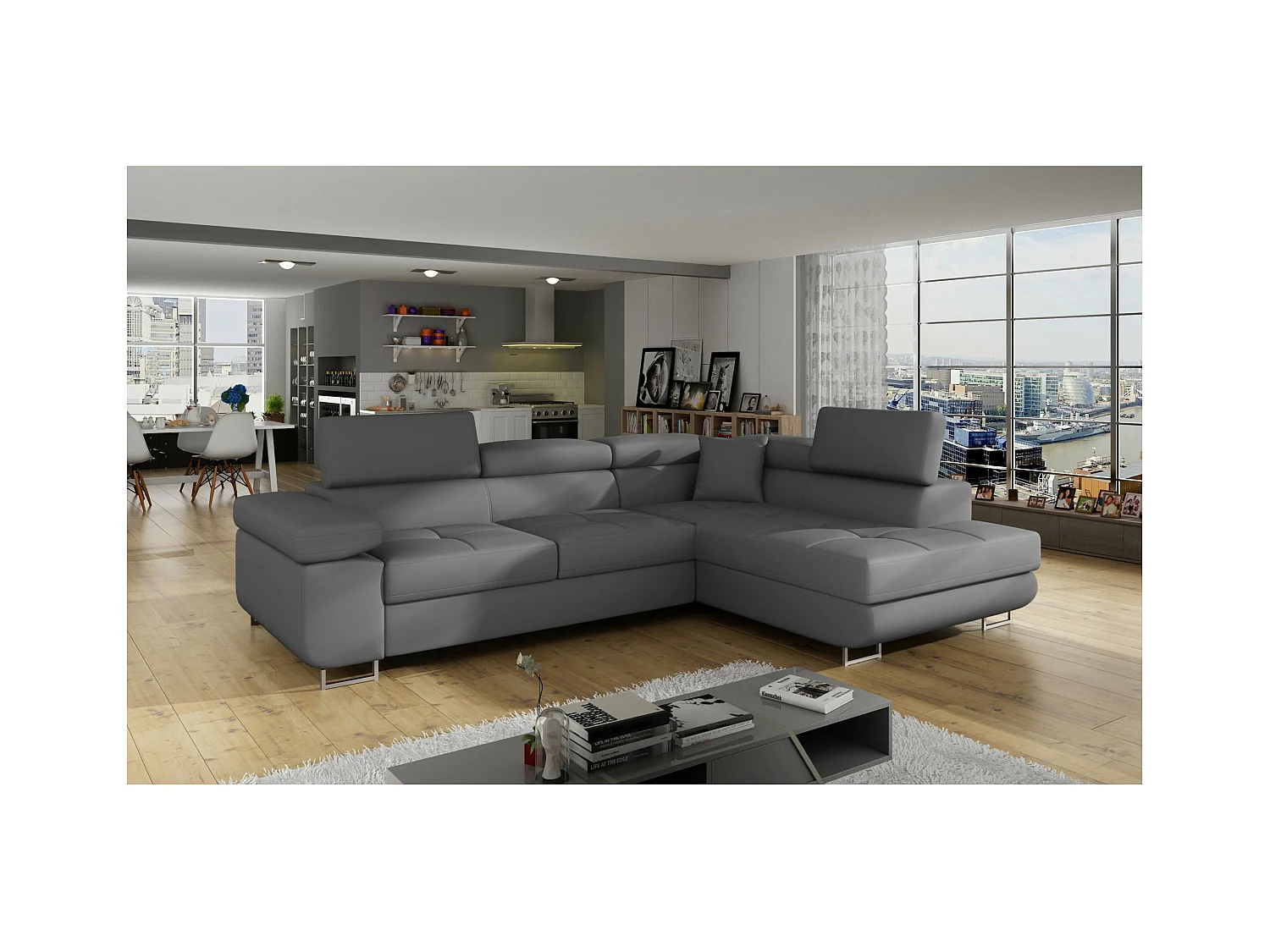 Canapé Corner Rondon R / En Stock /revêtement tissu/