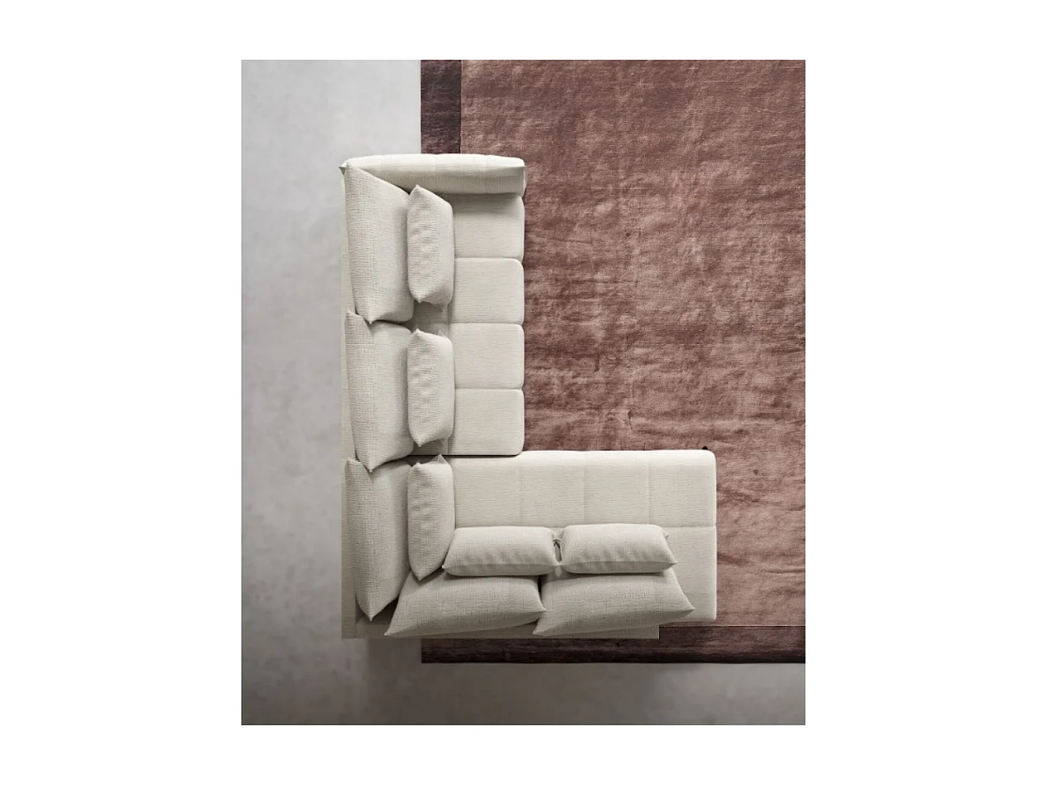 Ecksofa Casablanca  L/Stoffbezug/Beige