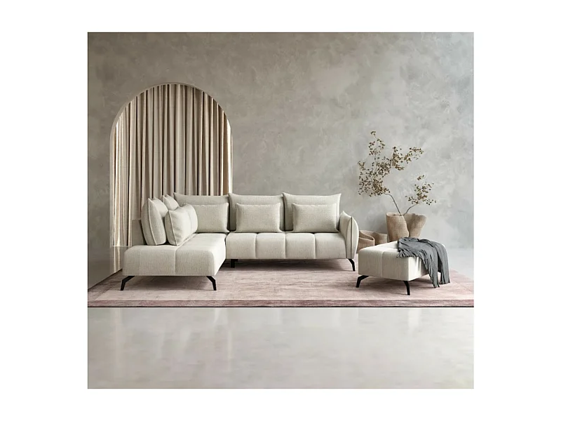 Ecksofa Casablanca  L/Stoffbezug/Beige