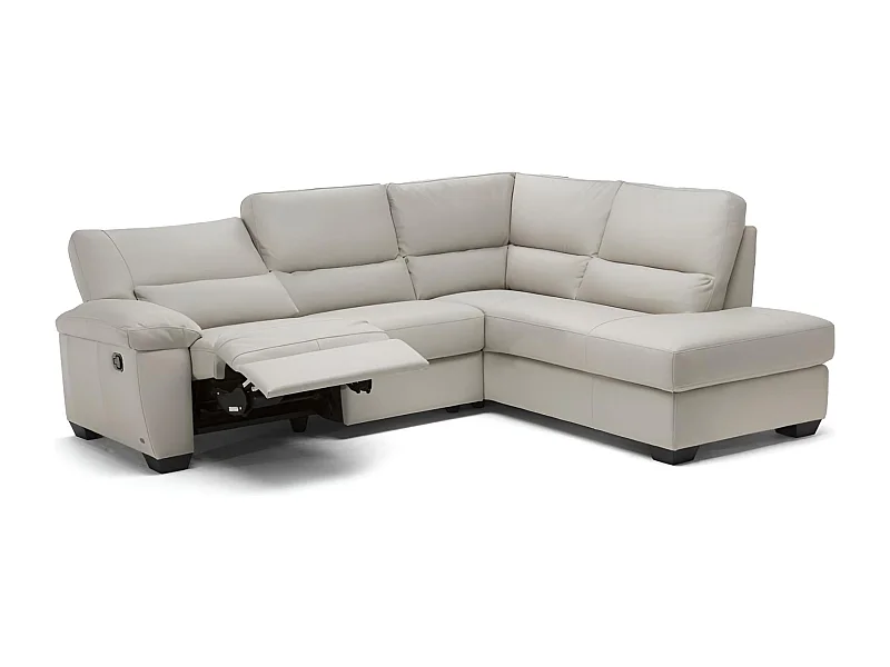 Ecksofa Vernazza  L (Leder)/Stoffbezug/