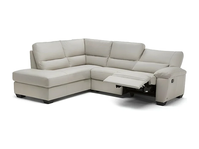 Ecksofa Vernazza R (Leder)/Stoffbezug/
