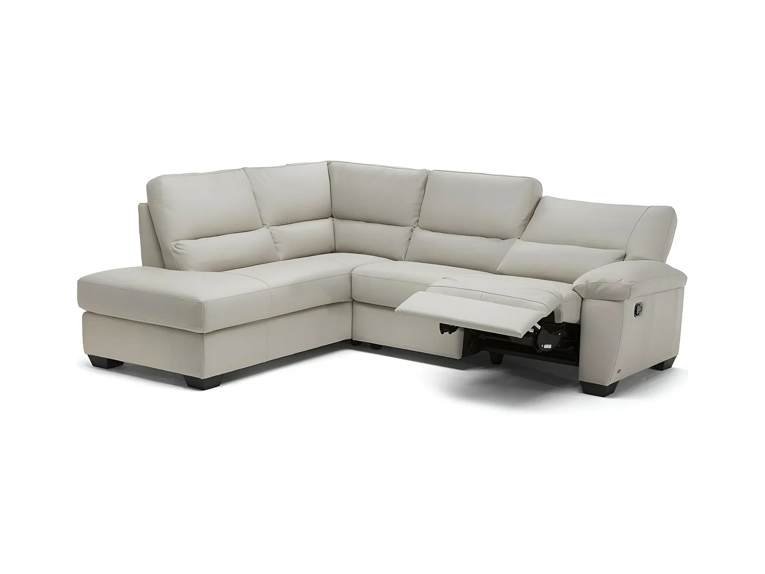 Canapé Corner Vernazza  R (Cuir)/revêtement tissu/