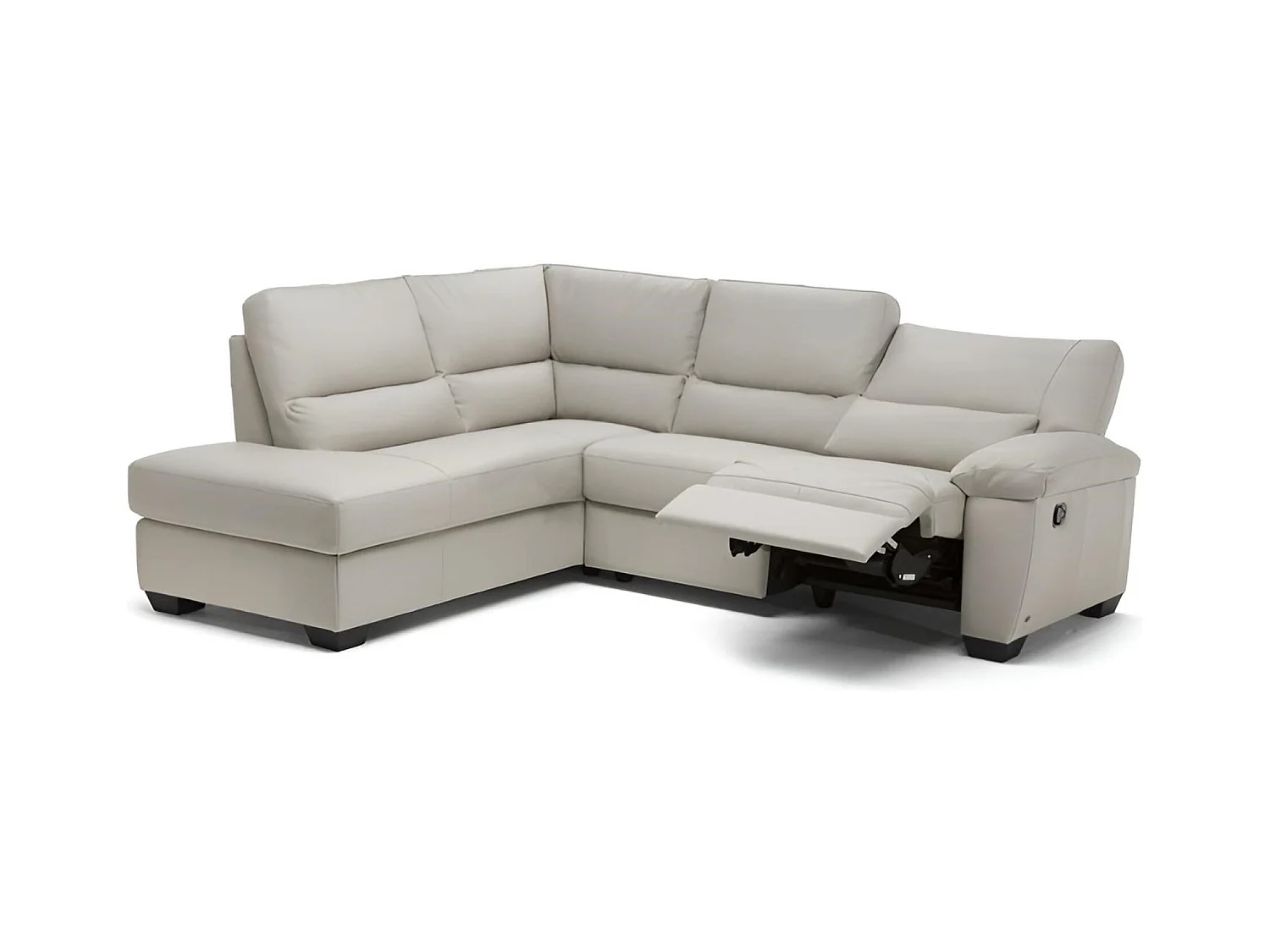 Canapé Corner Vernazza  R (Cuir)/revêtement tissu/