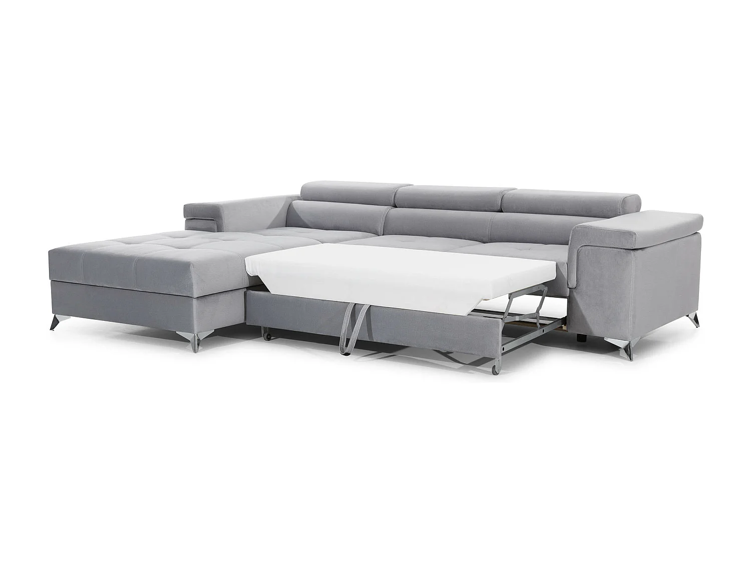 Canapé Corner Lucca L /revêtement tissu/Anthracite