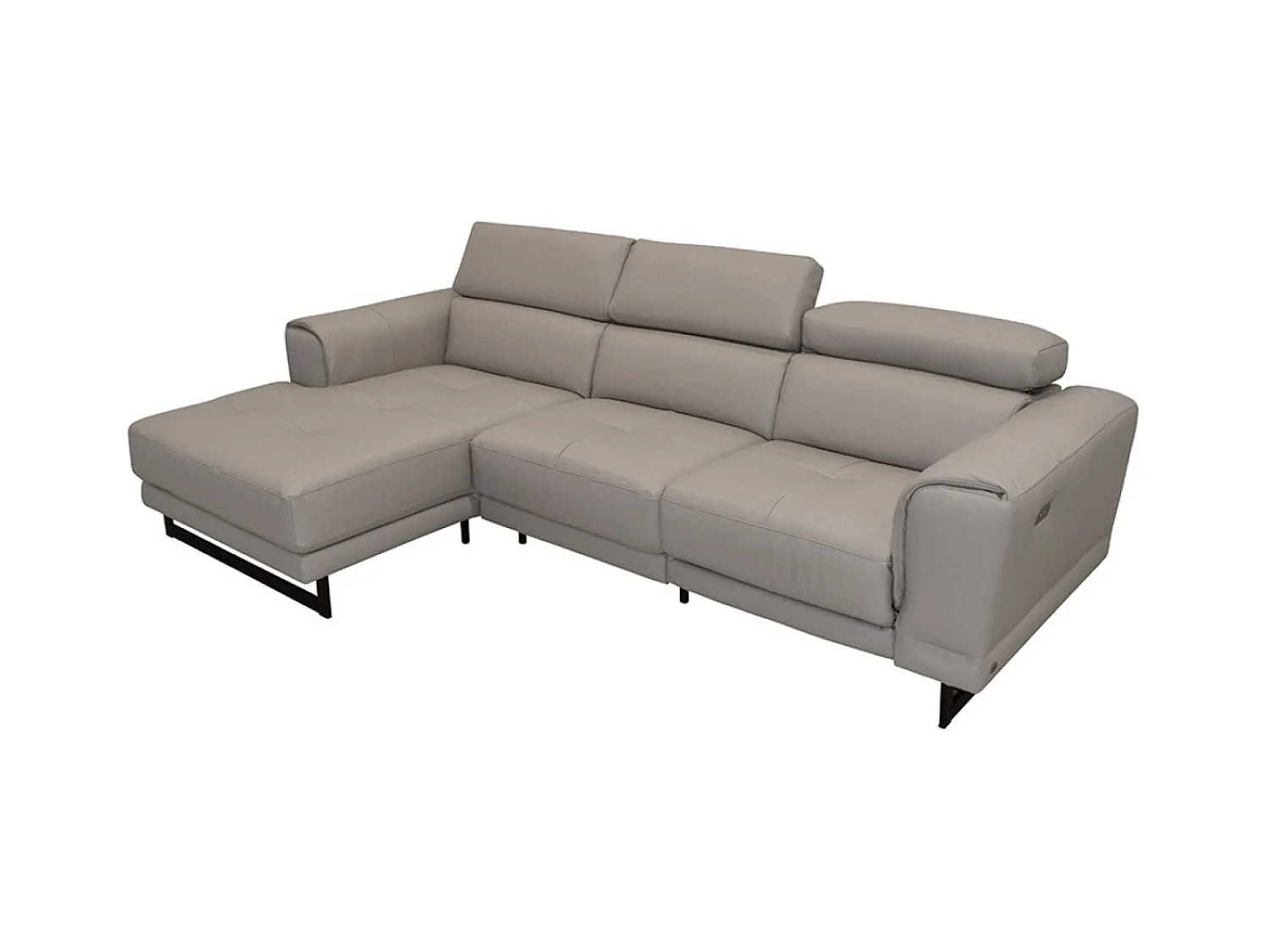 Ecksofa San Remo L (Leder)/Stoffbezug/