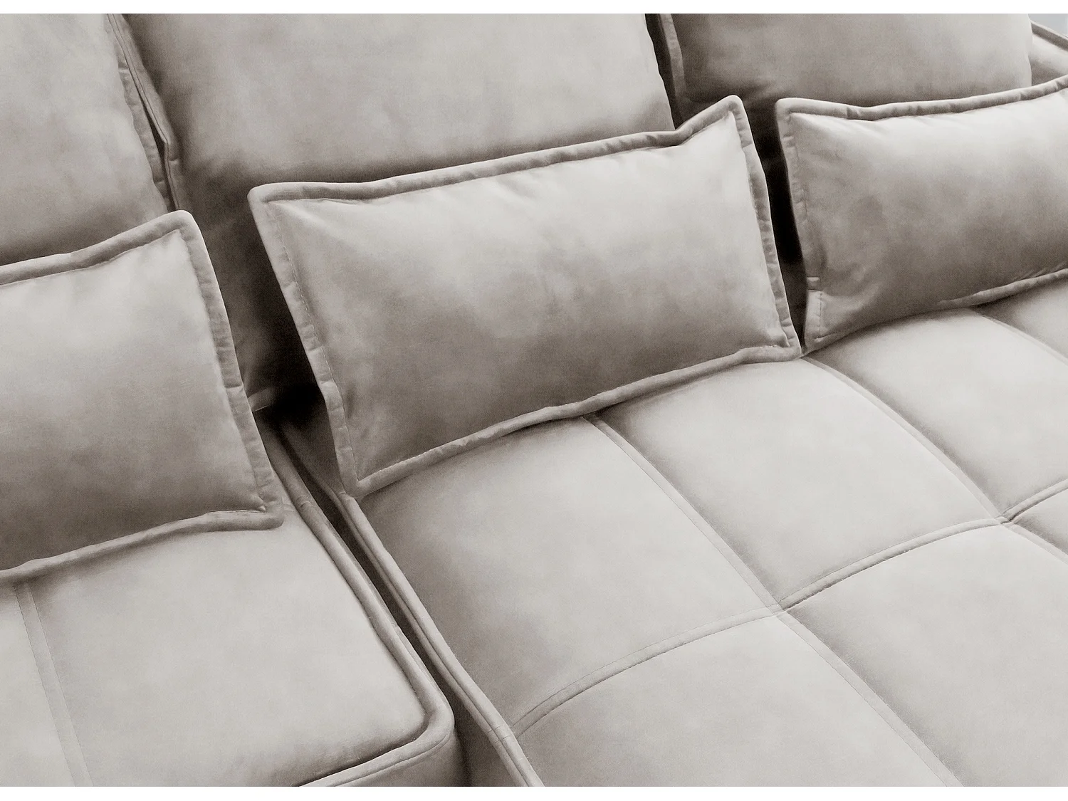 Ecksofa Lopez  L/Stoffbezug/Beige