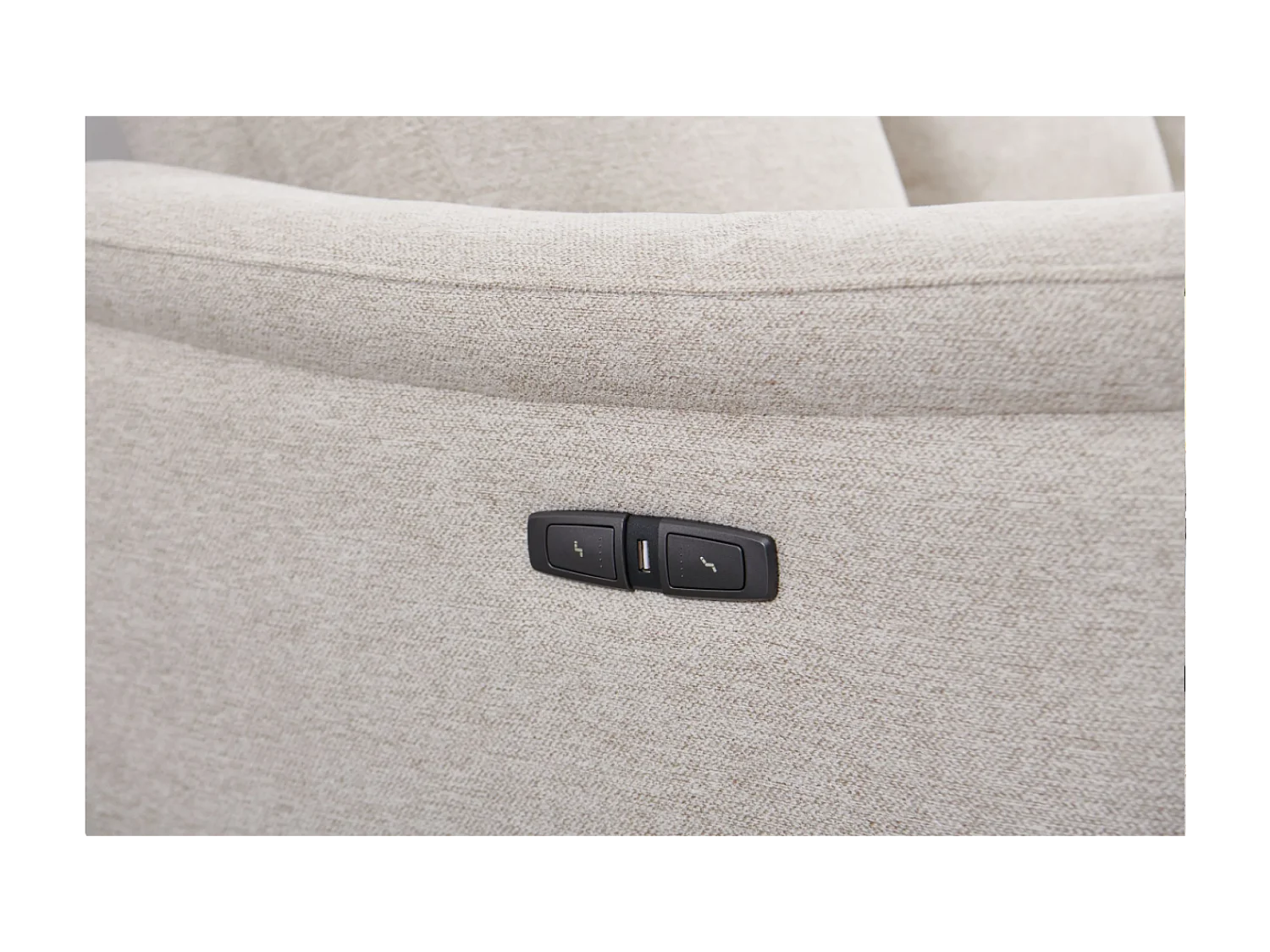 Divano d'angolo Marino R/rivestimento in tessut/Beige