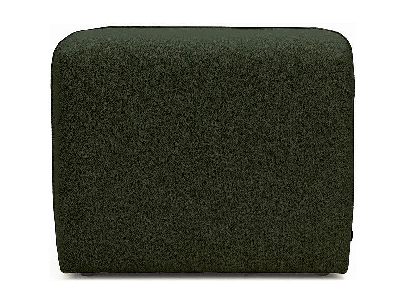 Noor - Chauffeuse pour canapé modulable en tissu bouclette - Vert kaki