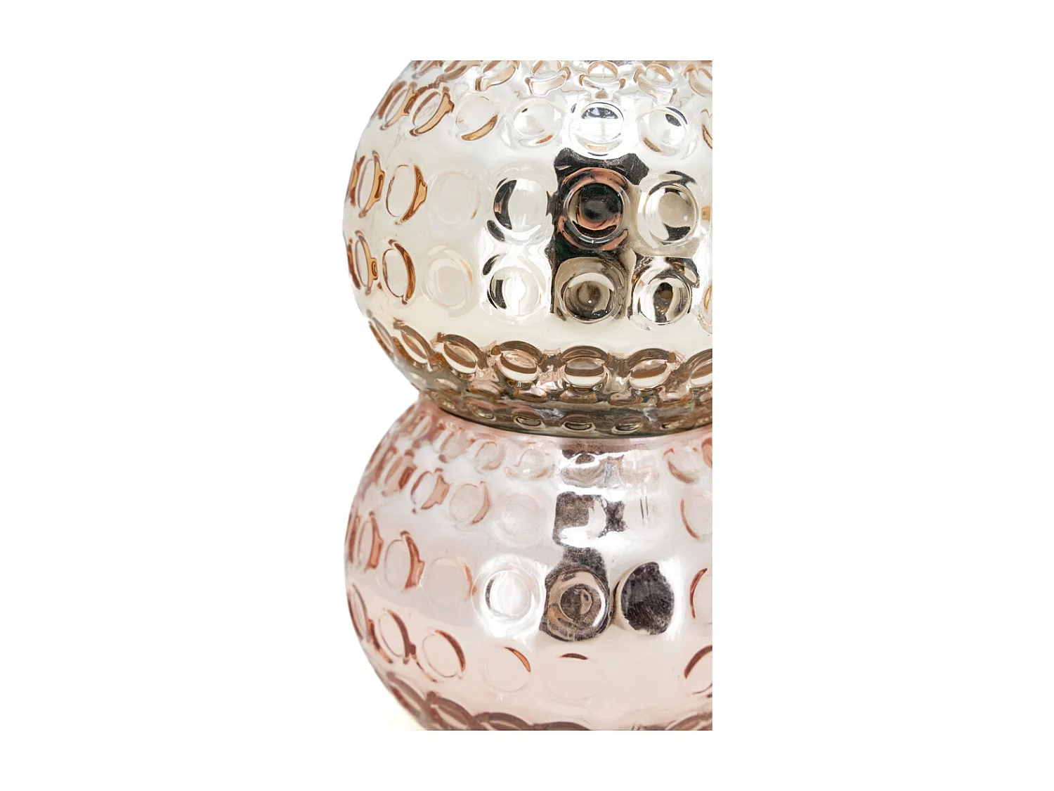 Photophore boule en verre antique Lot de 4