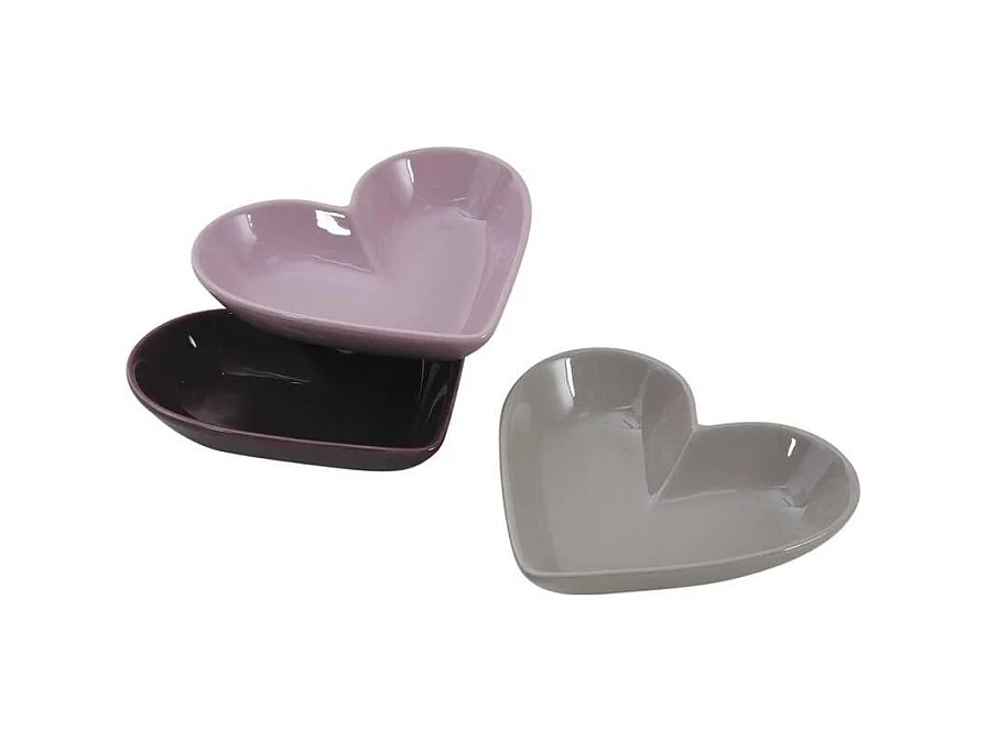 Ravier ramequin Coeur en céramique Lot de 6