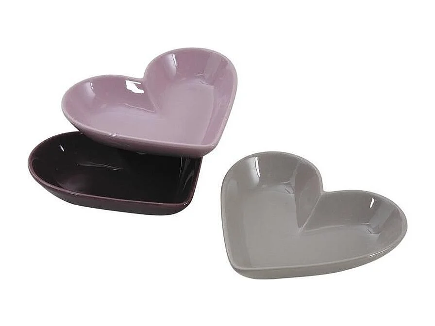 Ravier ramequin Coeur en céramique Lot de 6