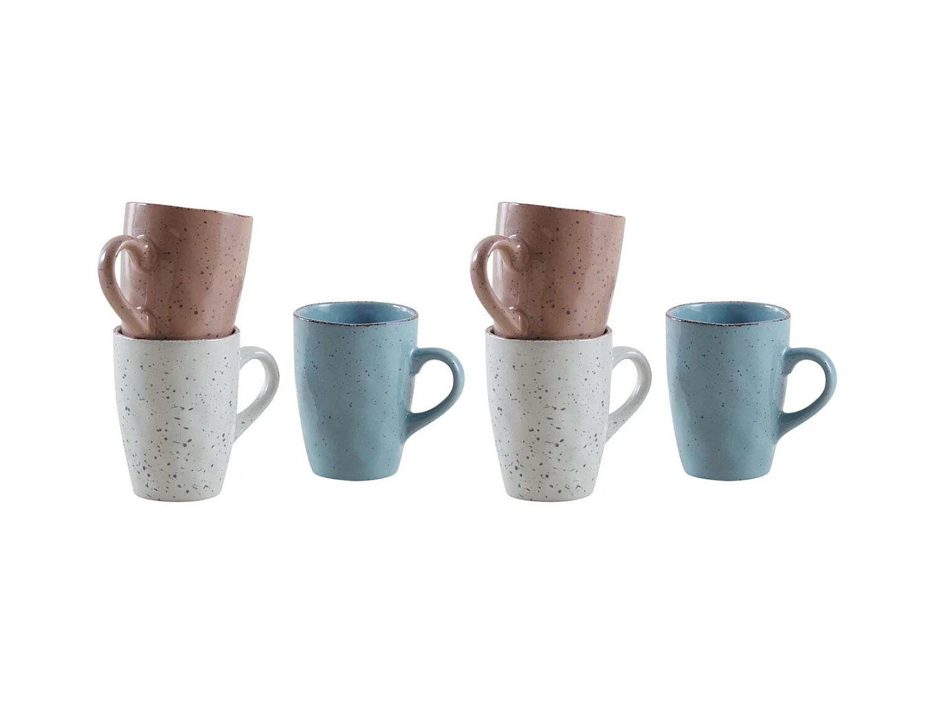Mug en grès Trio Terrazzo Lot de 6