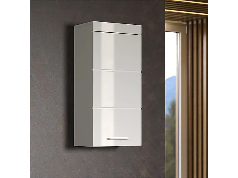 Trendteam Armadietto da Parete Bagno Amanda Bianco