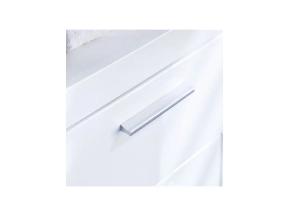 Wysoka biała szafka łazienkowa Kelia 37cm - Nowoczesny design, Niemiecka produkcja, Gwarancja 5 lat