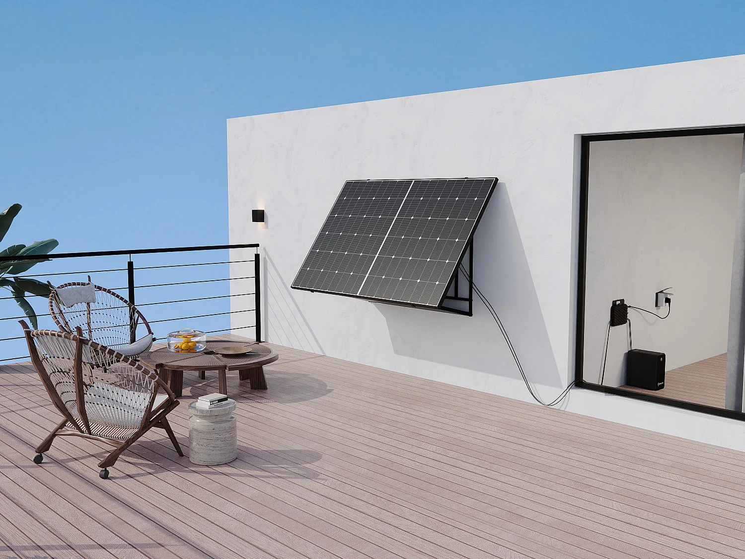 Kit panneau solaire Plug and Play + batterie de stockage - 425 W - LUMINOSER