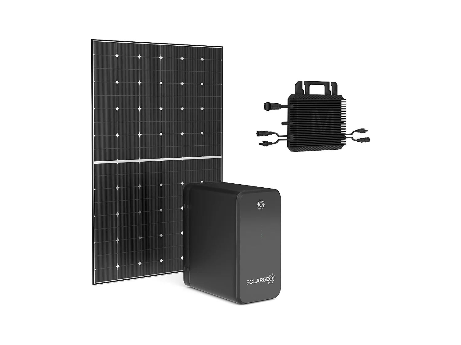 Kit panneau solaire Plug and Play + batterie de stockage - 425 W - LUMINOSER