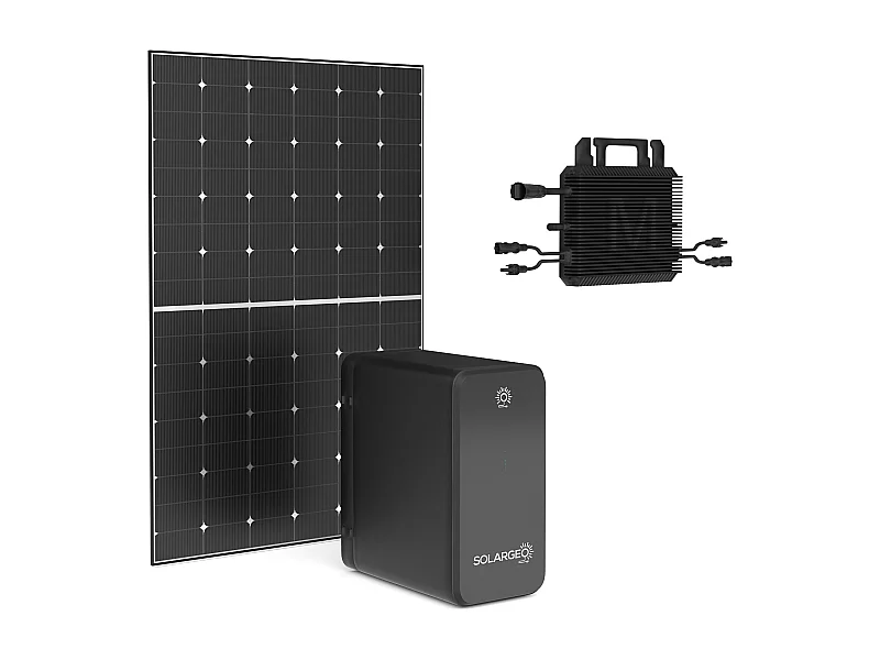 Kit panneau solaire Plug and Play + batterie de stockage - 425 W - LUMINOSER