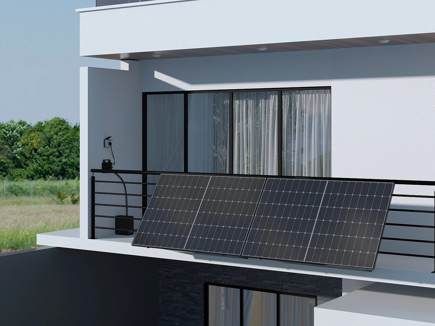 Kit 2 paneles solares Plug and Play + batería de almacenamiento - 850 W - LUMINOSER