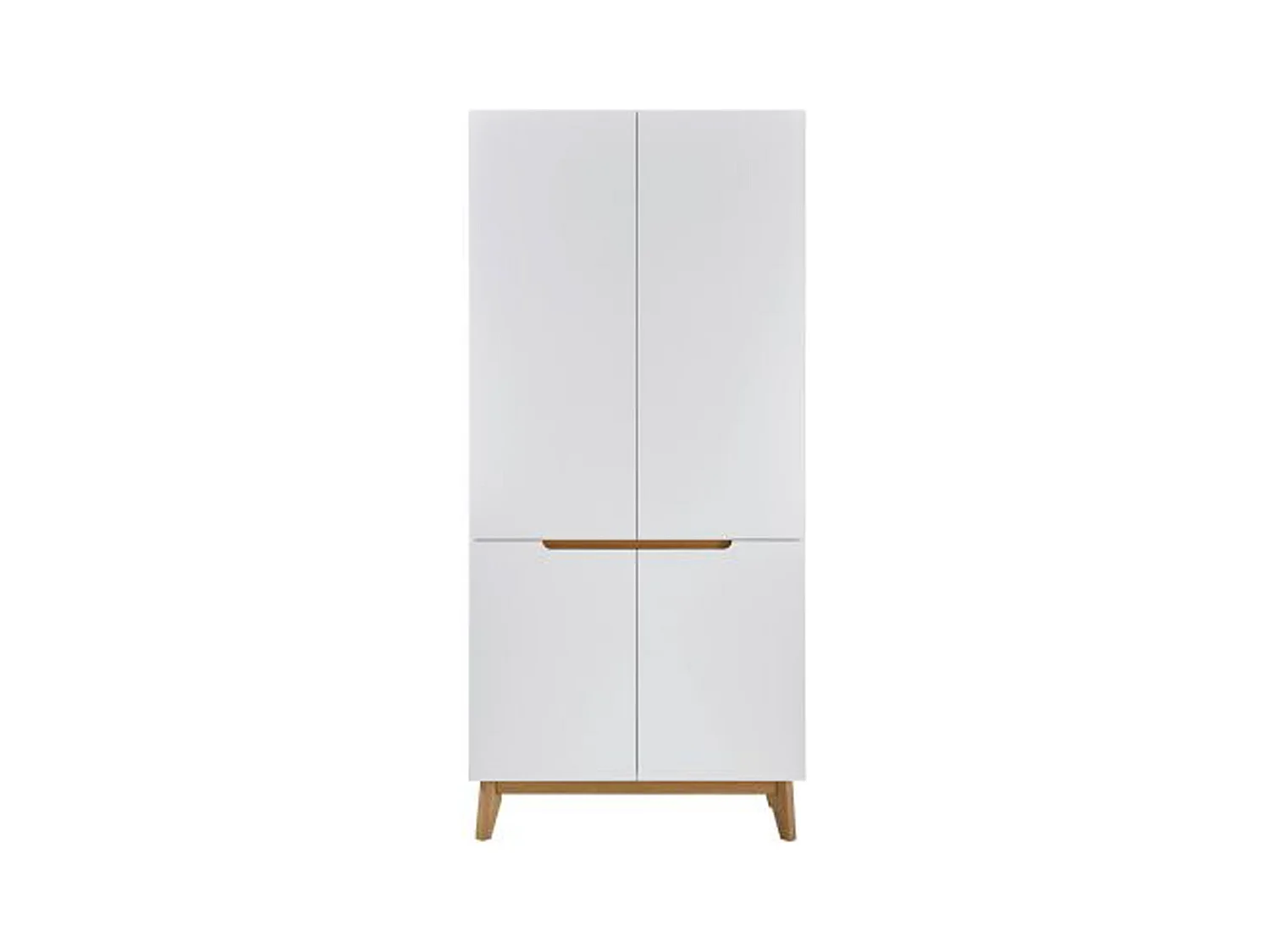 Meuble à chaussures coloris blanc / chêne - 85 x 196 x 40 cm