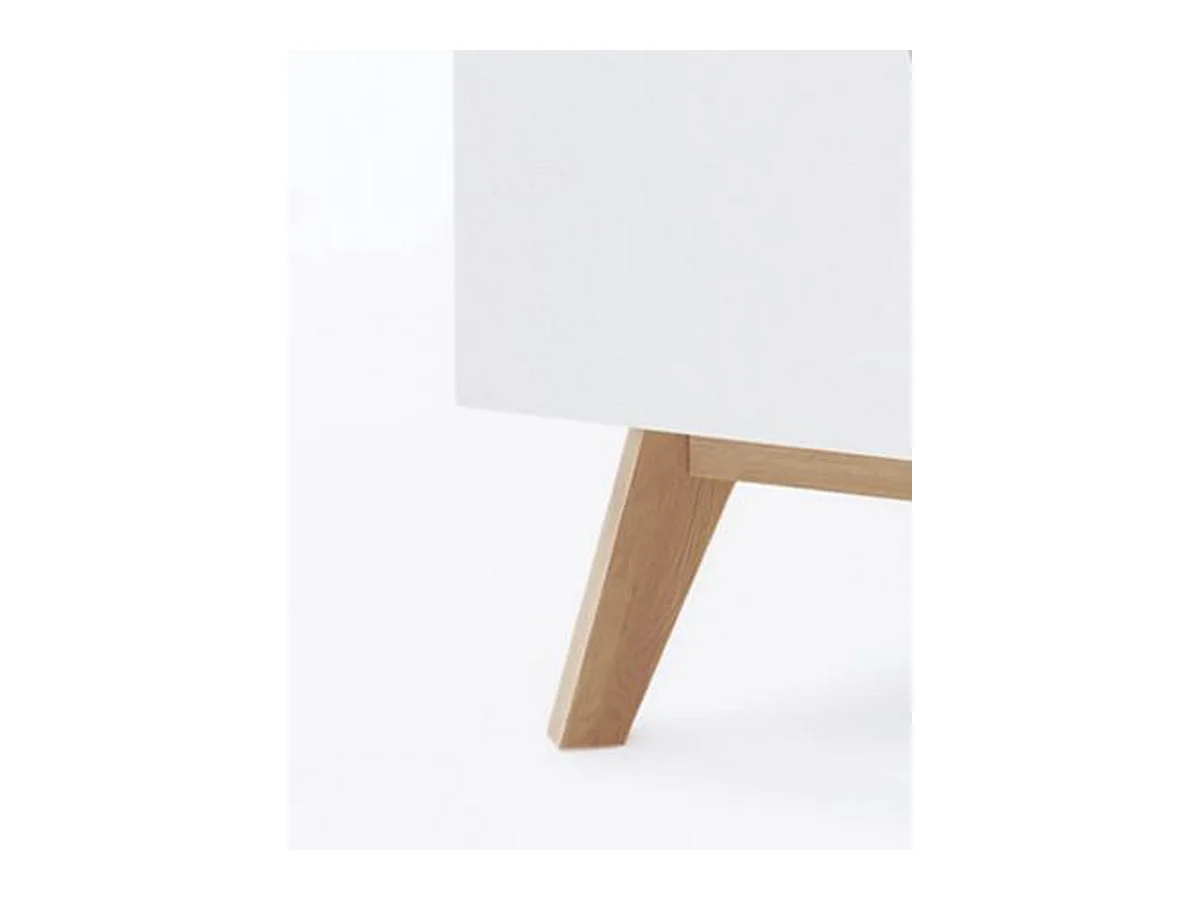 Meuble à chaussures coloris blanc / chêne - 85 x 196 x 40 cm