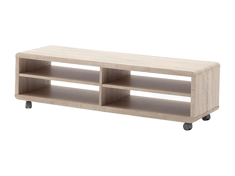 Meuble TV finition décor chêne - Longueur 120 x Hauteur 35 x Profondeur 39 cm