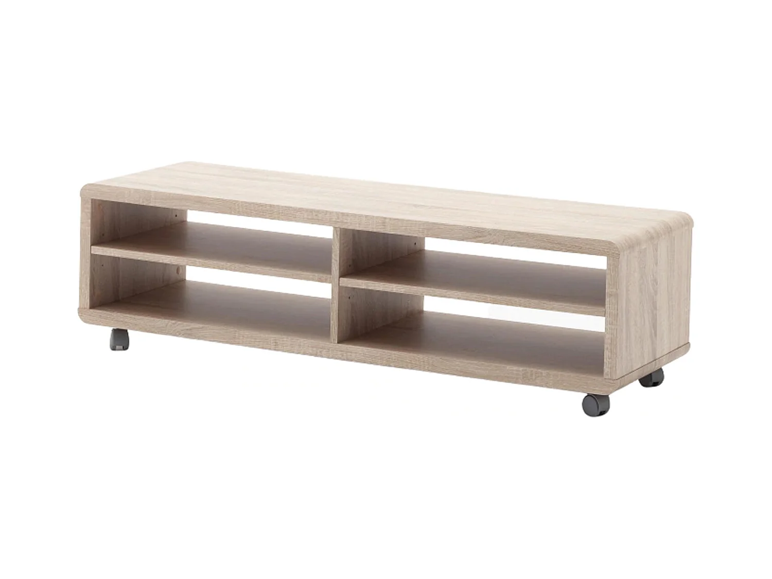 Meuble TV finition décor chêne - Longueur 120 x Hauteur 35 x Profondeur 39 cm