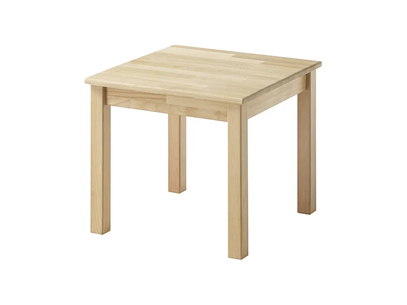 Table basse en bois hêtre massif huilé - Longueur 50 x Hauteur 45 x Profondeur 50 cm