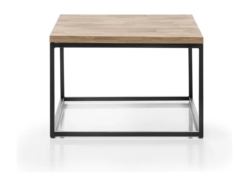 Table basse en chêne massif huilé - L 70 x H 45 x P 70 cm