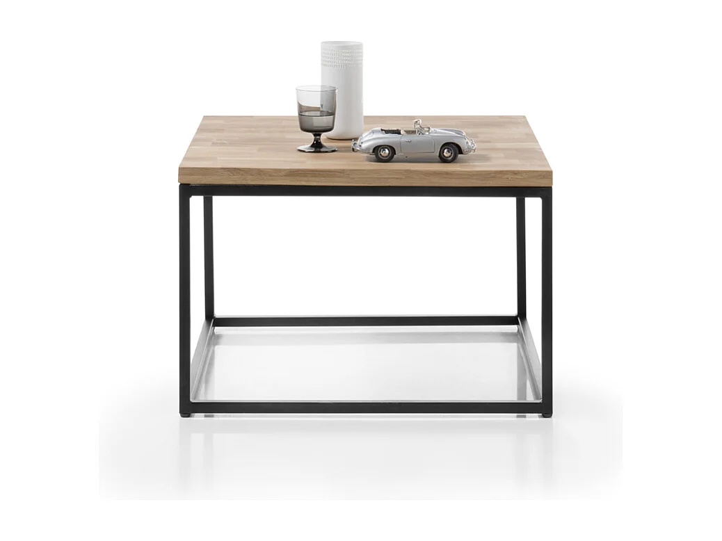 Table basse en chêne massif huilé - L 70 x H 45 x P 70 cm