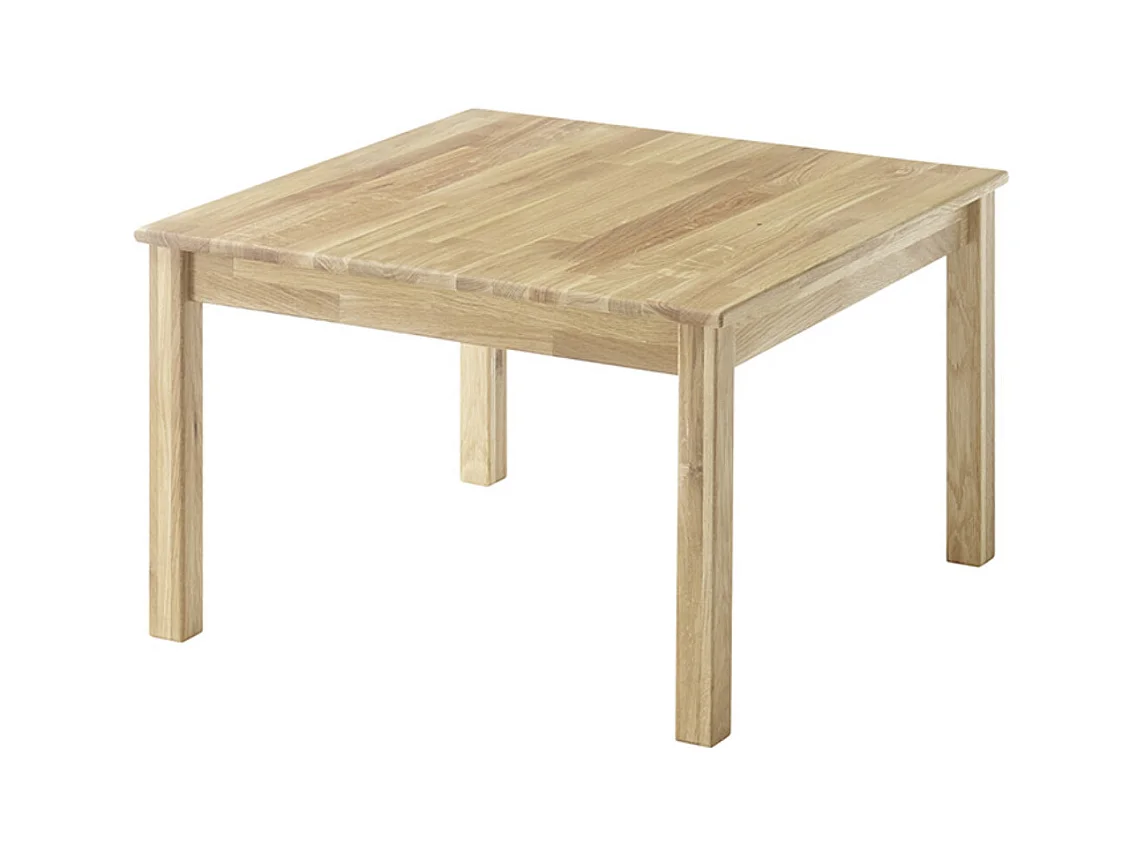 Table basse en bois de chêne sauvage huilé - Longueur 70 x Hauteur 45 x Profondeur 70 cm