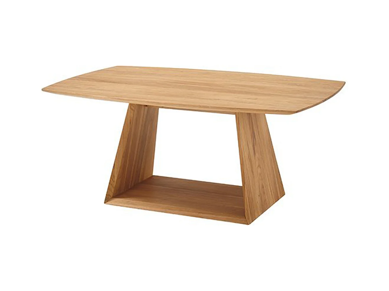 Table basse en chêne sauvage huilé - Longueur 110 x Hauteur 45 x Profondeur 70 cm