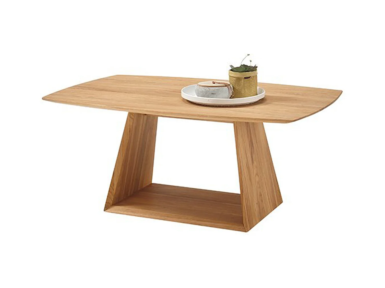 Table basse en chêne sauvage huilé - Longueur 110 x Hauteur 45 x Profondeur 70 cm