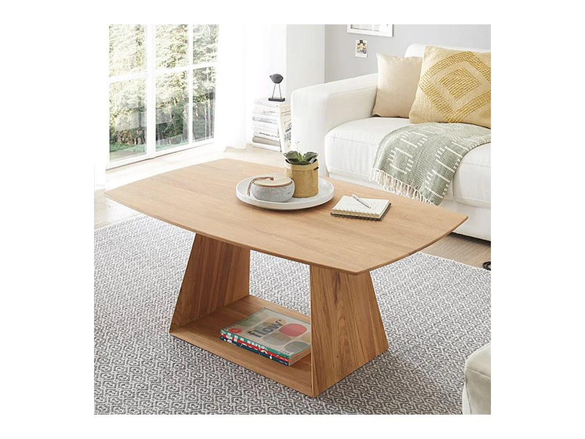 Table basse en chêne sauvage huilé - Longueur 110 x Hauteur 45 x Profondeur 70 cm