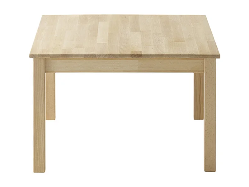 Table basse en bois hêtre massif huilé - Longueur 70 x Hauteur 45 x Profondeur 70 cm