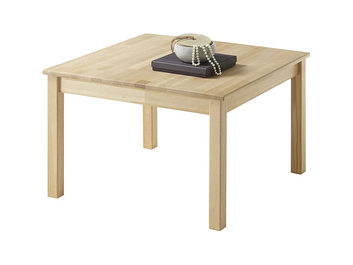 Table basse en bois hêtre massif huilé - Longueur 70 x Hauteur 45 x Profondeur 70 cm