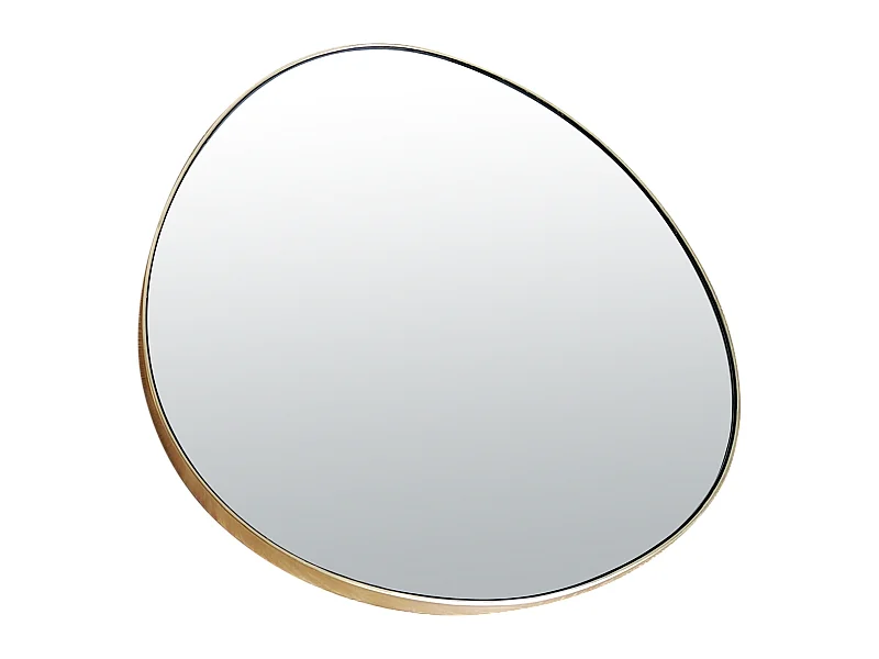 Miroir fin doré 47x43cm