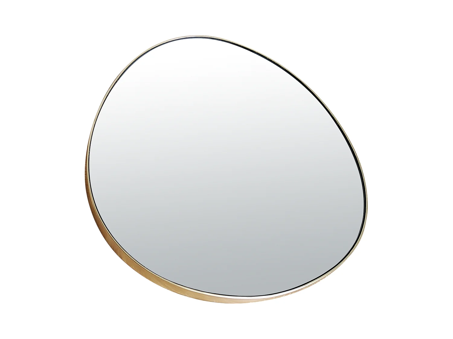 Miroir fin doré 47x43cm