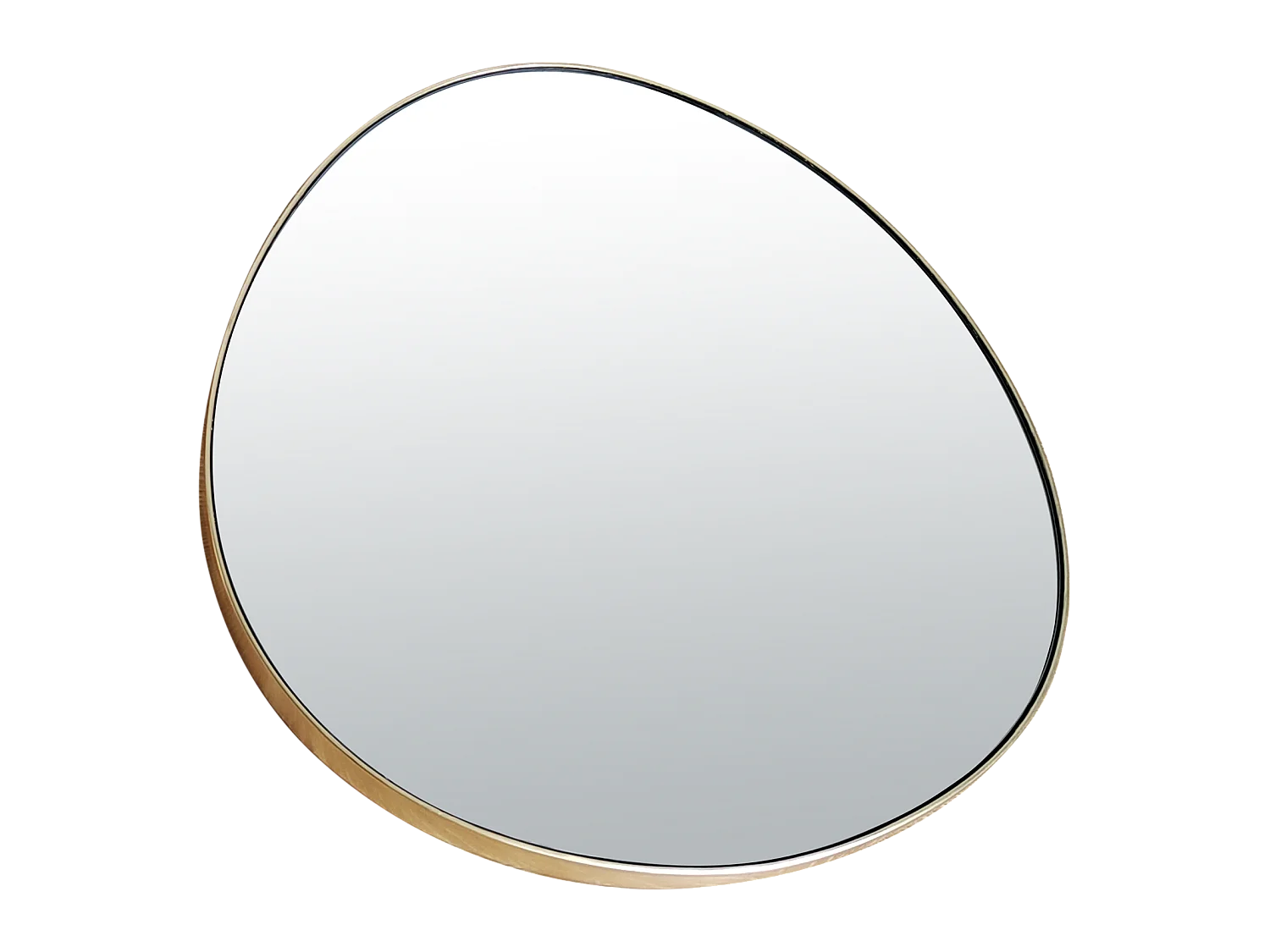 Miroir fin doré 47x43cm