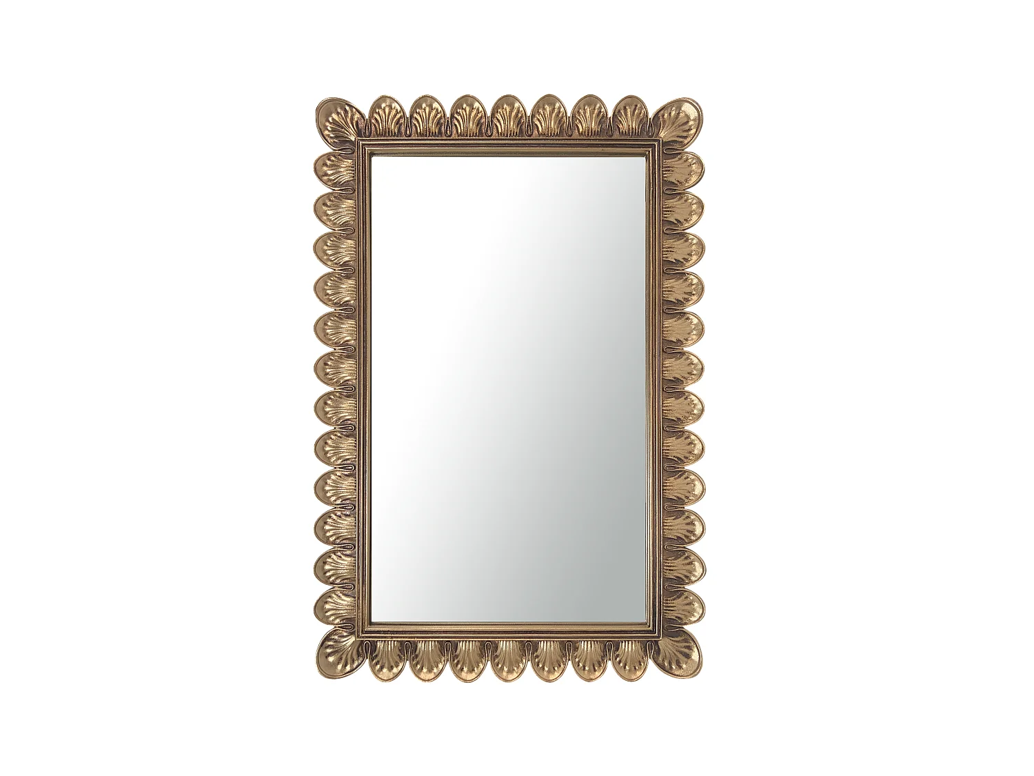 Miroir doré rectangulaire 29x44cm