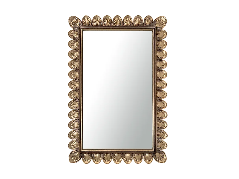 Miroir doré rectangulaire 29x44cm