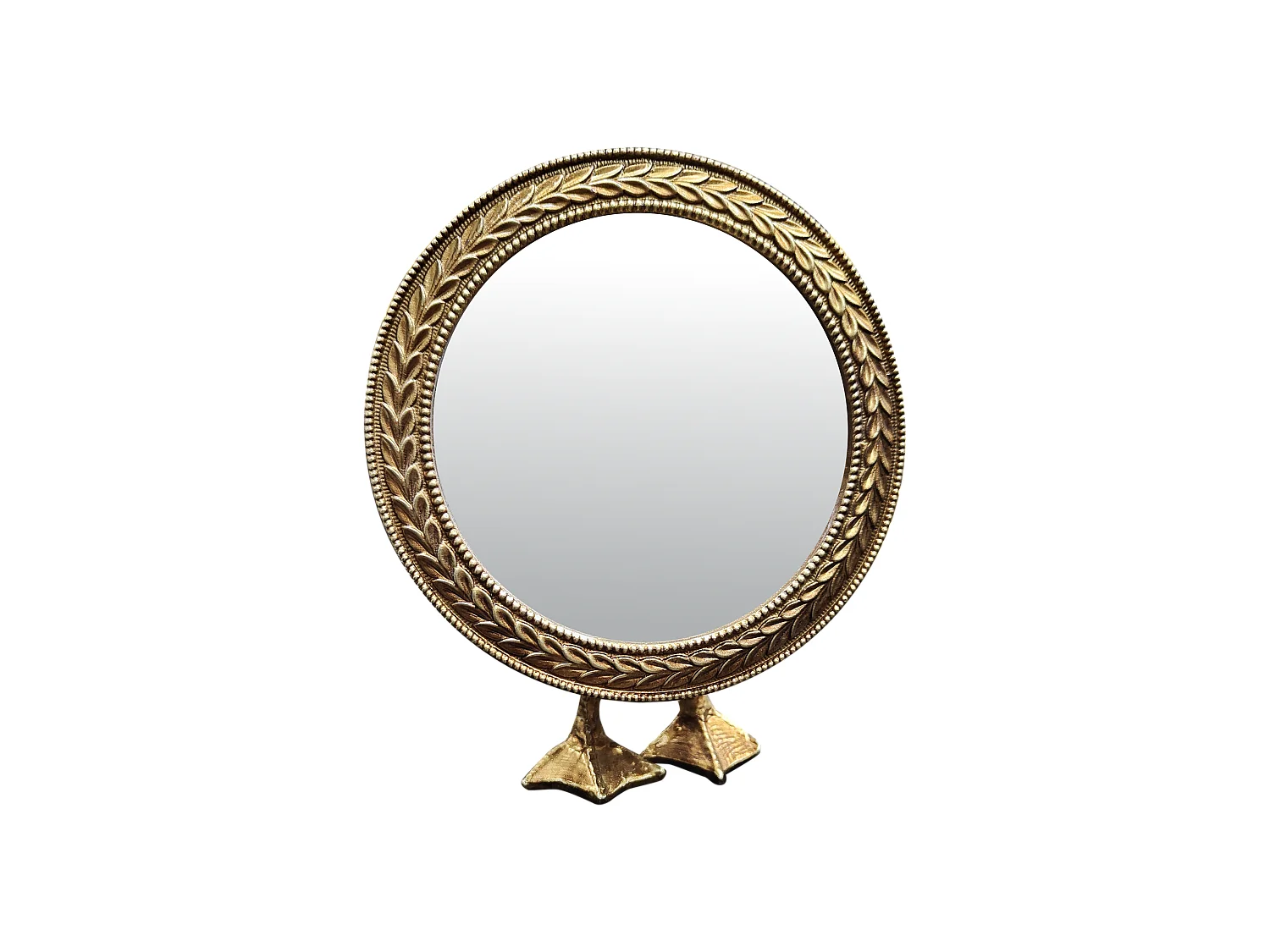 Miroir à poser canard doré 12.8x6x15.8cm