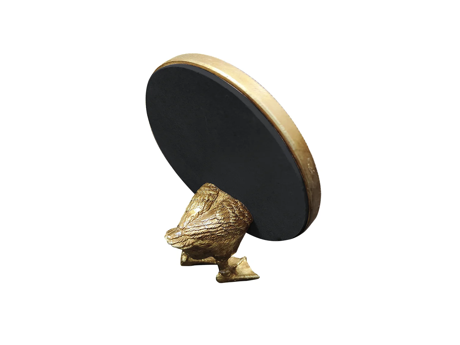 Miroir à poser canard doré 12.8x6x15.8cm