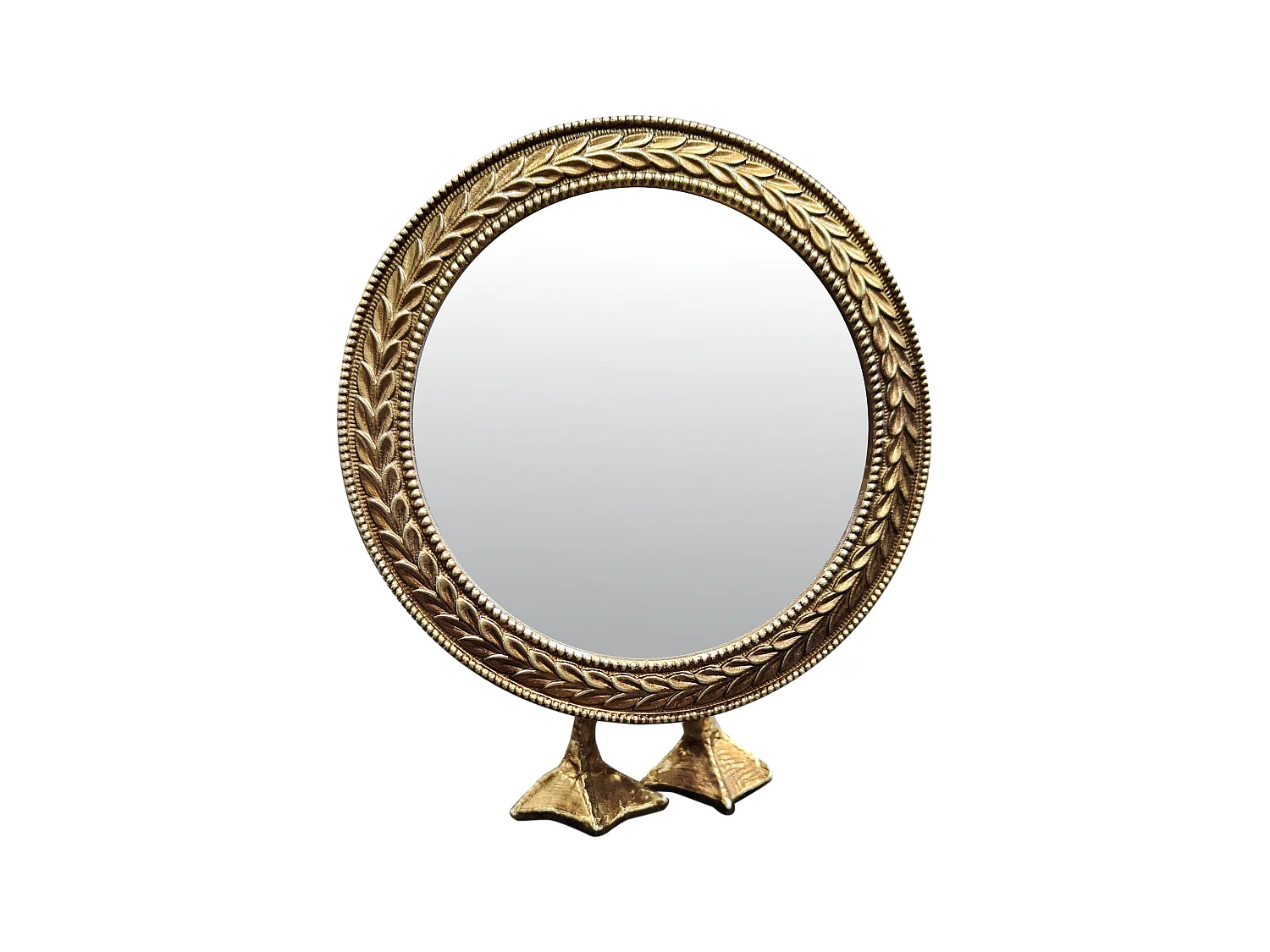 Miroir à poser canard doré 12.8x6x15.8cm