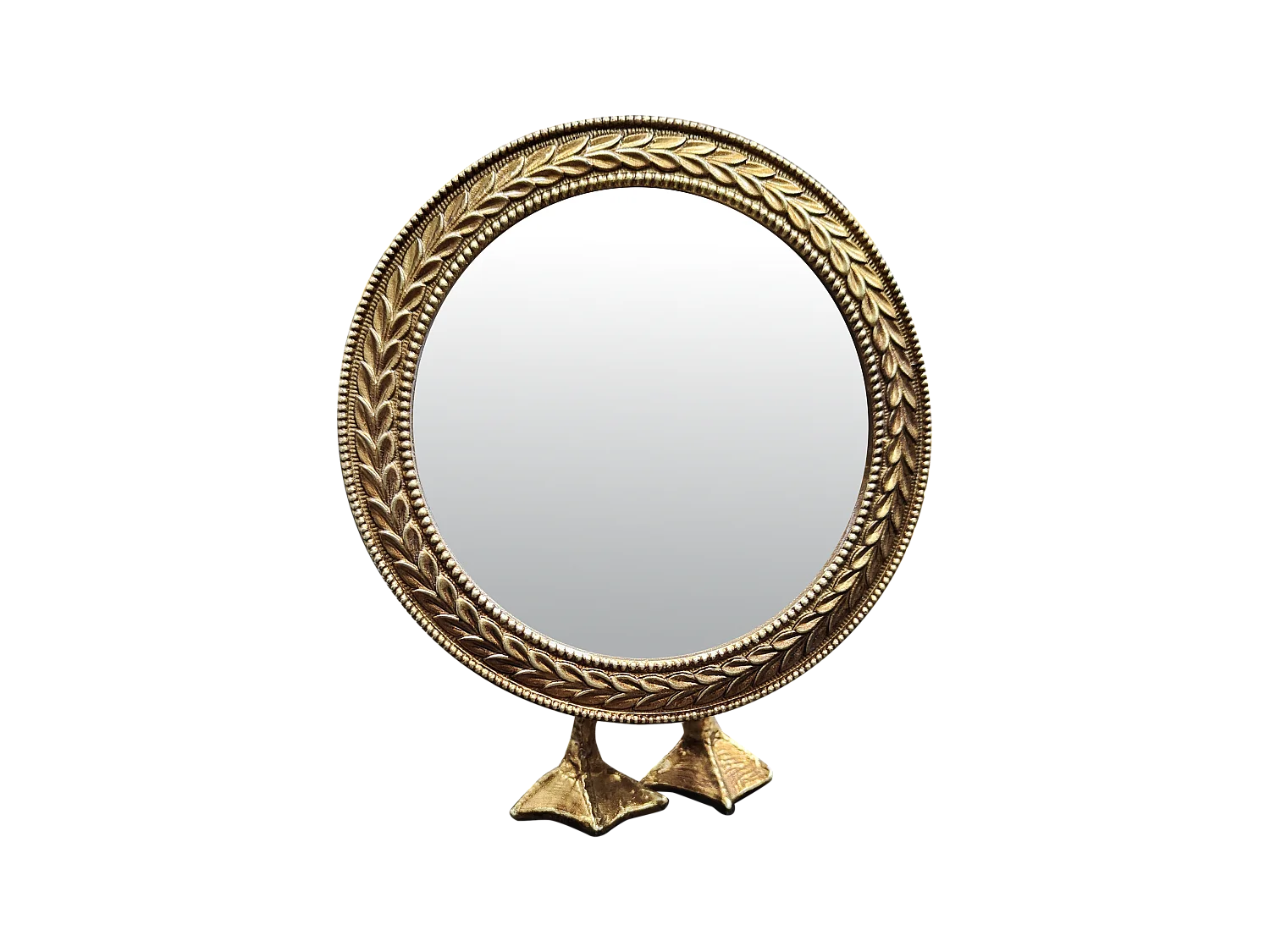 Miroir à poser canard doré 12.8x6x15.8cm