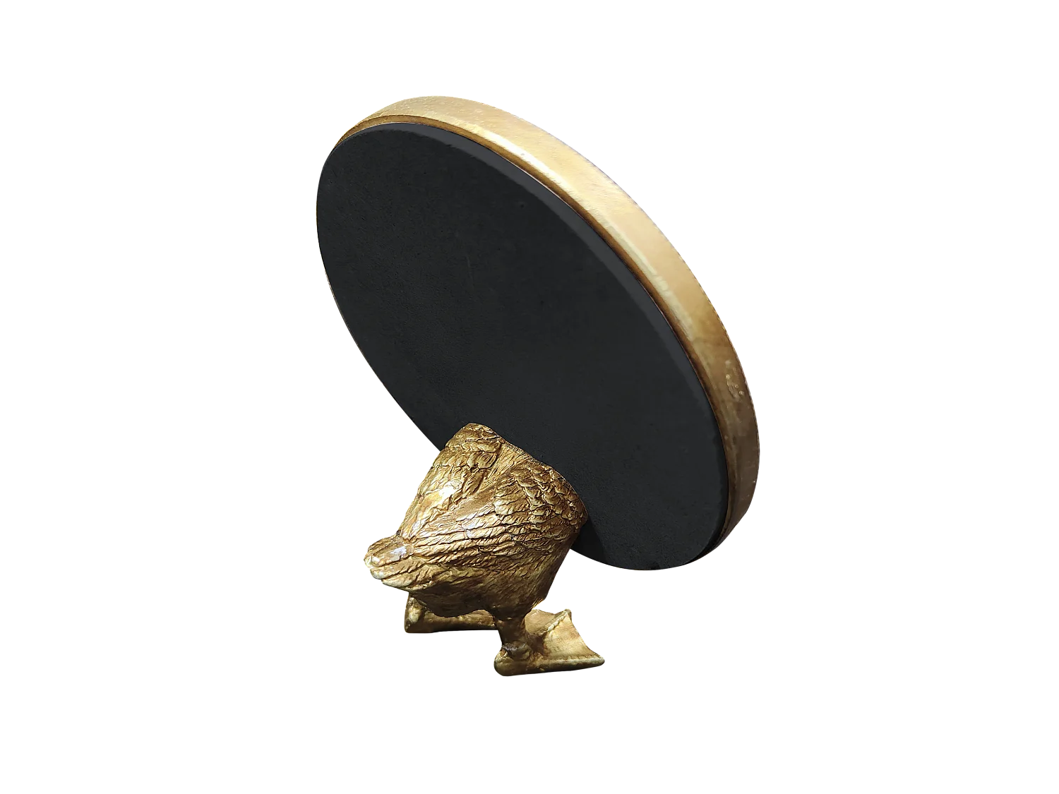 Miroir à poser canard doré 12.8x6x15.8cm