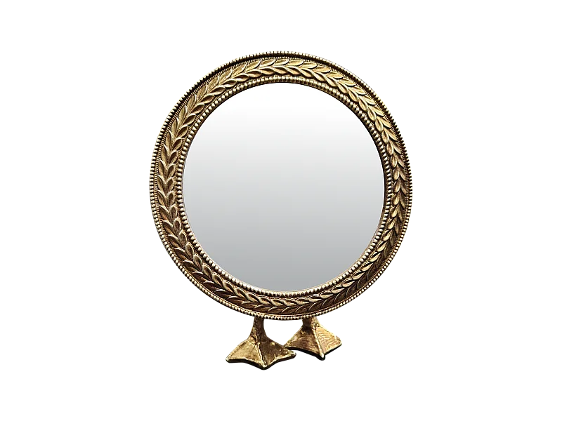 Miroir à poser canard doré 12.8x6x15.8cm