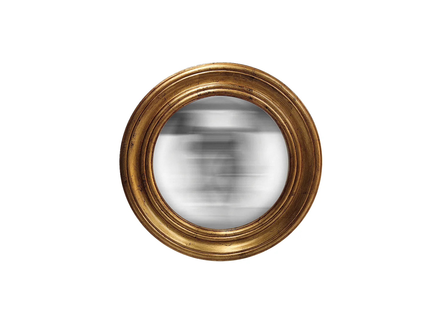 Miroir convexe doré 37cm int et 51cm ext