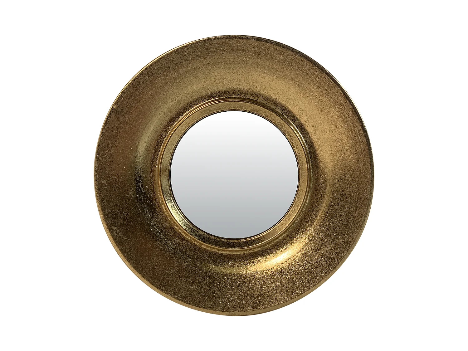 Lot de 3 miroirs métal doré ronds 30/26/24cm