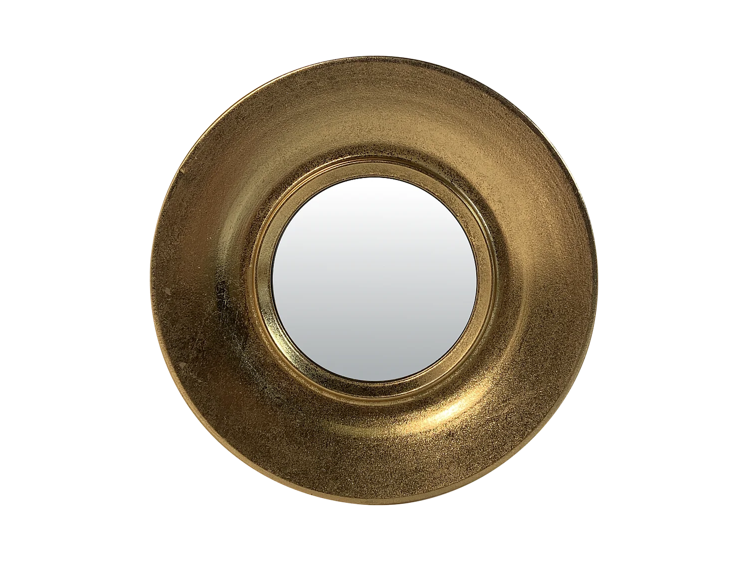 Lot de 3 miroirs métal doré ronds 30/26/24cm